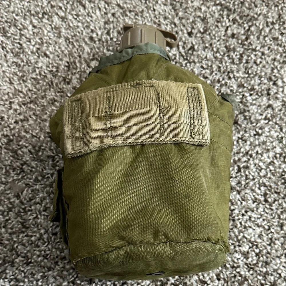 Vintage Handcrest Military Green Canteen with Cover